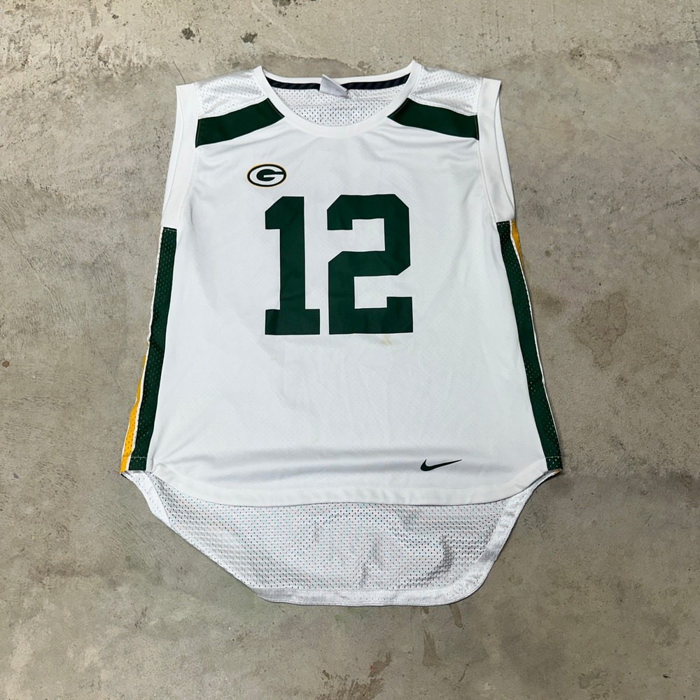 Nike Aaron Rodgers #12 Green‎ Bay Packers NFL Team Apparel Sleeveless Jersey M